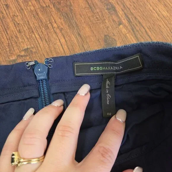 BCBGMaxAzria Mannie A-Line Midi Skirt - Picture 5 of 9